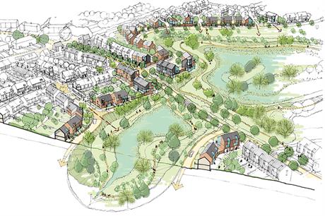 Langley Hills: plans to release green belt land for 6,000 homes led Mitchell to request intervention
