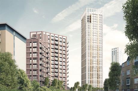 A visualisation of the finished Lewisham scheme (pic: MB Homes Lewisham LTD)