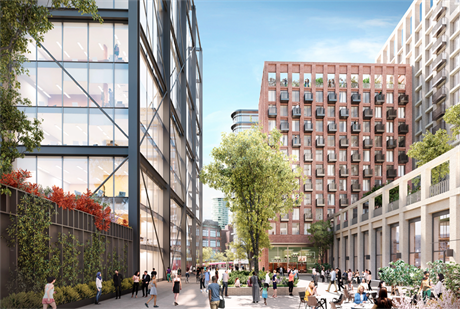 A visualisation of the Martineau Galleries scheme in central Birmingham. Image by Hammerson