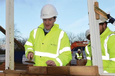 Chancellor: spending review emphasises delivery of homeownership rather than affordable and social renting (pic REX FEATURES)