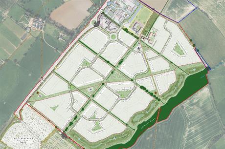 A masterplan image of the Overstone Green scheme (pic credit: Davidsons Homes/L&Q )