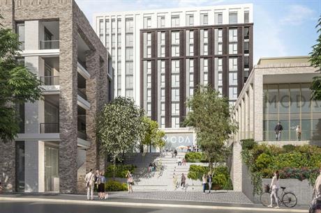 A visualisation of the finished development