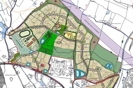A masterplan image of the Stafford scheme (pic credit: Maximus Strategic Stafford LLP)