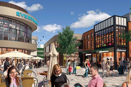 An artist's impression of the finished scheme