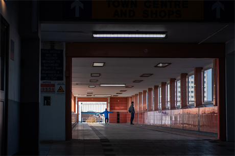 Tunnel leading to Terminus House, a former office block converted into flats through permitted development (Pic: Getty)