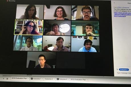 Virtual meeting technology. Pic: Beth Kanter, Flickr