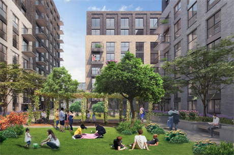 A visualisation of the Woodberry Down scheme's third phase (Pic: Hackney council)