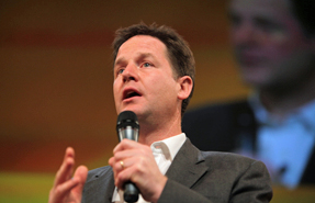 Clegg: to reiterate government commitment to garden cities