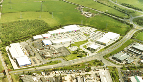 An aerial view of Peel's plans to redevelop the Whitebirk retail park, Lancashire