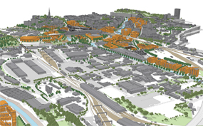 An artist's impression of how the enterprise zone might look (pic courtesy HCA)