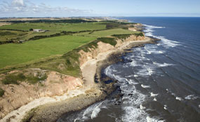 Clean-up operation: Durham’s coastline was subjected to waste tipping by the coal industry for a century.