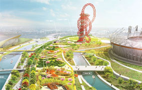 Olympic Park: spaces will form part of legacy plans