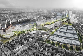 Nine Elms: new business and residential quarter