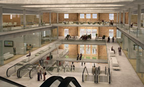 Plans for Battersea Power Station include turning the boiler house into a conference centre.