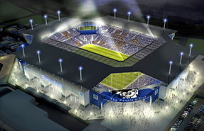 Visualisation of Everton Football Club's proposed stadium