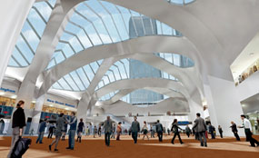 On track: The redevelopment of Birmingham New Street has escaped the cuts.