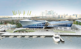 Visualisation of Siemens' planned exhibition centre