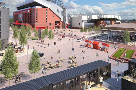 Liverpool's Anfield stadium is the focus for area regeneration (PIC Virtual Planit)