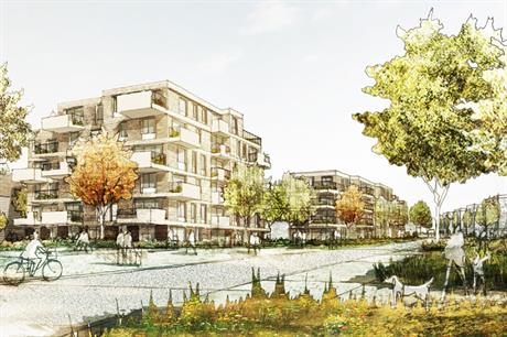 The second phase of Ashmere will incorporate tree-lined streets and pocket parks (PIC PRP/Countryside/Latimer)