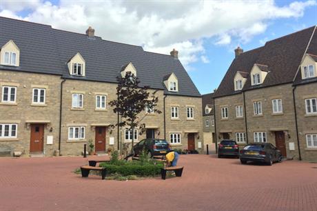 The central square is not dominated by cars, and so can be used for socialising and for children's play (PIC Andrew Raven/Savills)