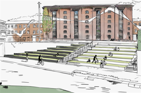 King's Cross has open spaces for activities including dining, relaxation, play, strolling and working (PIC CBRE)