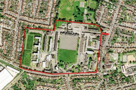 The historic Hounslow Cavalry Barracks site includes 14 grade 2 listed buildings