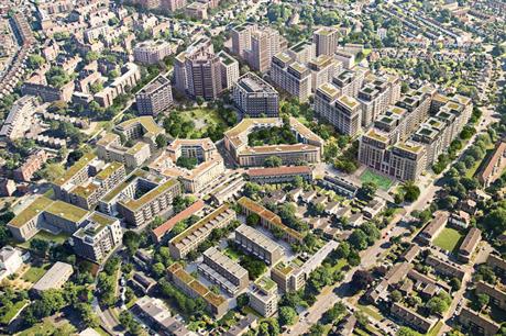 PRP's masterplan for the Clapham Park estate regeneration covers an area of 33 hectares