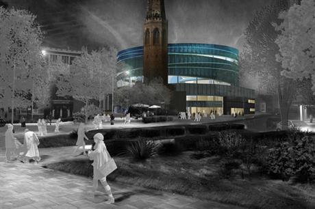 FaulknerBrowns' design for a proposed water park for Coventry city centre (PIC Coventry City Council)