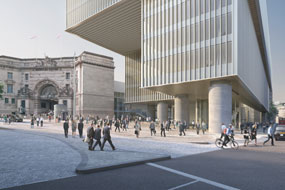 The proposed Elizabeth House scheme includes public realm improvements