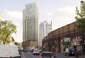 The scheme includes plans for 572 student bedrooms