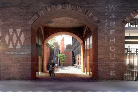 The proposed approach to the Jewellery Quarter station at Hockley Mills (PIC Glancy Nicholls Architects)