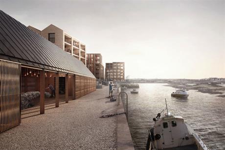 The design of the Hayle Harbour scheme embraces the industrial heritage of the location (PIC Feilden Clegg Bradley Studios)