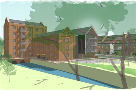 The Hodson's Mill proposal will revive a former industrial site with a mill and associated oast house