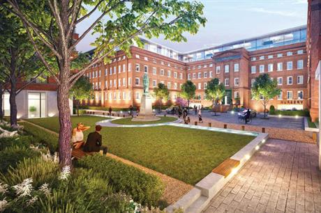 The landmark Horlicks factory will be the centrepiece of the residential development (PIC Berkeley Homes)