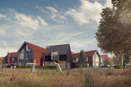 Design of the homes at Knowle Park reflects local forms and features, including barns, bays and balconies (PIC JTP)