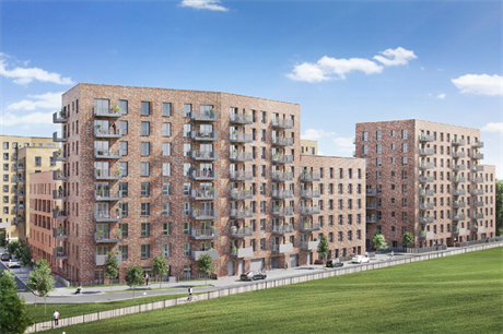 The civic centre site is being developed with 919 homes in all, with completion expected in 2029