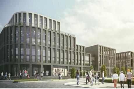 The vision for Leicester's Waterside development, which aims to start by delivering offices and homes