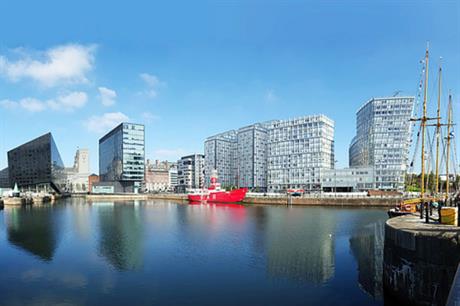The visualisation shows how the planned PRS design fits into its waterfront context