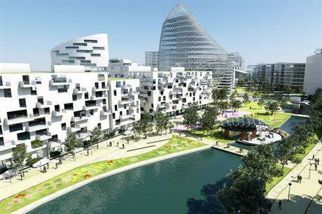 The vision for the 3,000 home mixed use development at Trafford Waters