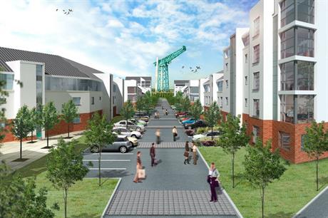 Plans for the regeneration of the former John Brown's shipyard in Clydebank