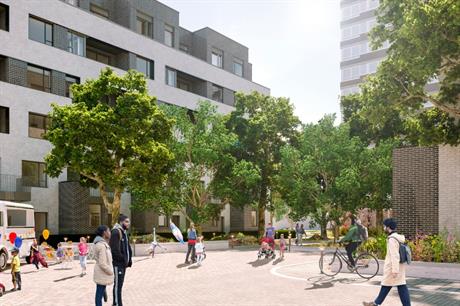 The design for Randall Close re-establishes street frontages and improves accessibility (PIC LB Wandsworth/Arup/PTEA)