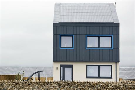 A prototype smart carbon positive energy house by Wales Low Carbon Research Institute