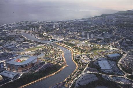A vision showing how regeneration could transform Riverside Sunderland (PIC Sunderland City Council)