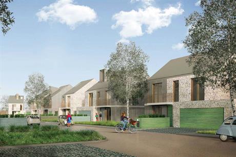 The exterior of Openstudio Architects' design can be adapted so it does not appear to be a repeated housetype
