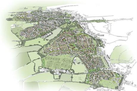 The Taunton masterplan has two neighbourhoods connected by green spaces (PIC Matthew Trapnell/Barton Willmore)