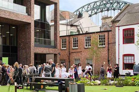 An attractive outdoor space has been created for performances and public use (PIC Live Theatre)