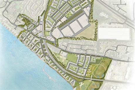 An illustrative plan of the Purfleet regeneration area