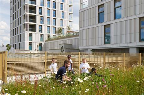 At Hawkins\Brown's Tiger Way open space has been provided at first floor level (PIC Ben Dale)