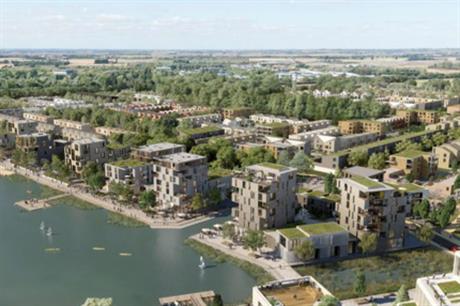 The first section of the planned new town at Waterbeach includes 6,500 homes as well as amenities