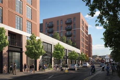 The design for the West Byfleet scheme has retirement homes above commercial units (PIC Pixel Flakes)